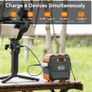 220V AC Outlet 120W Portable Power Station 98Wh 26400mAh Solar Generator Camping Outdoor Power Socket Battery Image 3