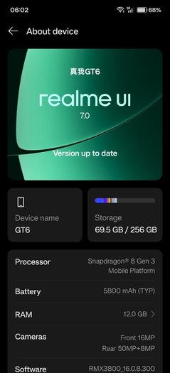 Realme gt 6 12gb/256gb