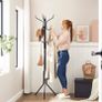 Metal Coat Rack, Clothes Stand, Hat Handbag Hanger, 182 cm Tall Hall Tree (FREE POSTAGE) Image 2