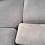 Verona Grey L shaped corner sofa + footstool Image 3