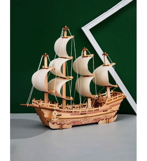 Vintage Style Sailing Ship - 3D Jigsaw - great gift