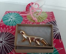 Vintage panter broach in gift box
