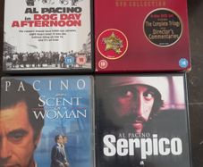 Al Pacino Dvd Collection Movie Bundle Godfather Serpico  Etc