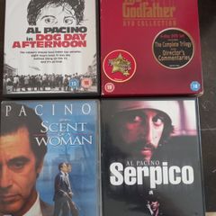 Al Pacino Dvd Collection Movie Bundle Godfather Serpico  Etc