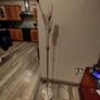 Silver ceiling light and standing lamp Image 4