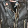 River island girls black biker  jacket Image 4