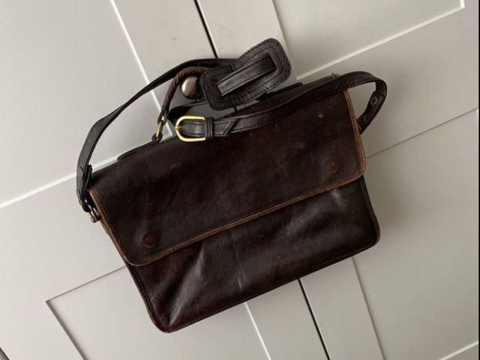 Vintage Brief Case Leather Vintage Style