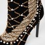 River island black embellished skinny boots  brand new limited edition Image 5