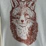 Fox Graphic Sweatshirt by Fauna Size Small Image 2