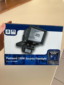 Parkhurst security light with motion sensor