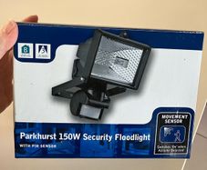 Parkhurst security light with motion sensor