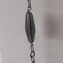 necklace grey beads long Image 2