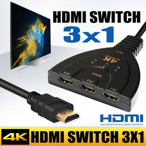 4K 3D Mini 3 Port HDMI-compatible Switch 1.4b 4K Switcher Splitter 1080P 3 in 1 out Port Hub for DVD HDTV Xbox PS3