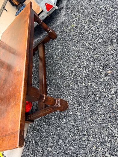 Antique table and 6 chairs