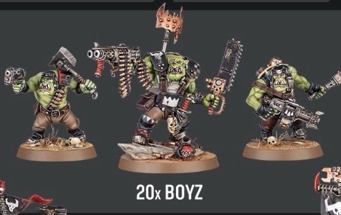 Warhammer 40k mob of 20 Boyz