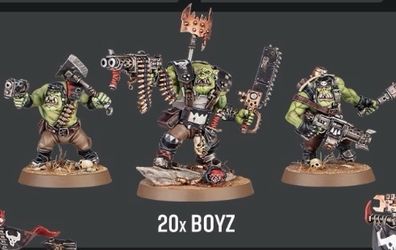 Warhammer 40k mob of 20 Boyz