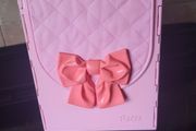 1998 VINTAGE Barbie Bed &amp; Bath Playset House Fold Up Pink Case Purse Doll Set