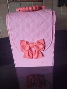 1998 VINTAGE Barbie Bed & Bath Playset House Fold Up Pink Case Purse Doll Set