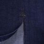 Tara Jarmon Dark Wash Indigo Navy Blue Denim Contrast Stitch Side Slit Mini Skirt 14UK/42EU Image 2