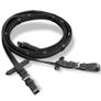Leather Flash Bridle with Reins and Bit Black Pony Image 6