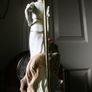 Vintage Large table lamp with Lady and Dog figure from the Elegant Collection H-26" Image 10