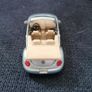 Silver VW Beetle Convertible Diecast Car Image 4
