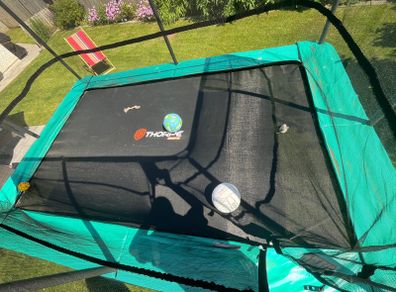 Thorpe Sports 12 x 8ft Rectangle Trampoline with Enclosure - Excellent Condition
