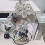 lamp and clock with candle holders Image 4