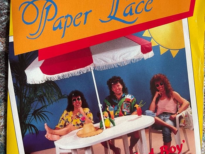 Paper lace. Trinidad boy picture sleeve vinyl record single in vg+ condition