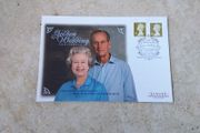 Queen Elizabeth II : Great Britain : The Golden Wedding Anniversary : Luxury First Day Cover - 1997