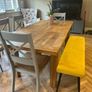 solid oak dining table and chairs Image 9