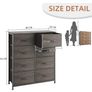 8 Drawers Chest of Drawers, Fabric Storage Dresser Vertical with Spacious Wooden Tabletop Image 8