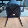 2x navy velvet dining chairs Image 2