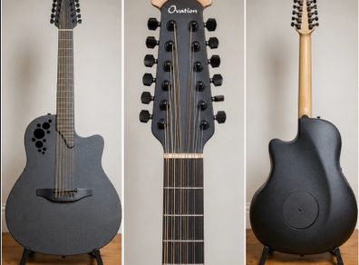 Ovation Pro Series Elite 2058-TX Guitar with moulded Ovation Hard Case