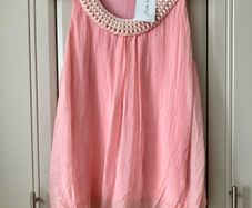 J'amie la vie Paris silk top, new (12-14)