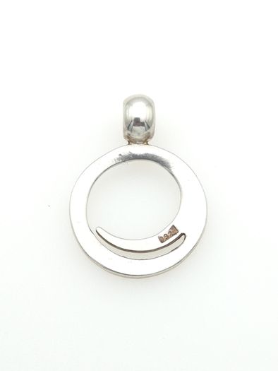 Vintage 925 Sterling Silver Geometric Modernist Pendant