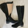 Unisa low heel knee height Spanish black suede leather boots RRP 165 euro new & in a presentable box UK size 8 EU 42C Image 5