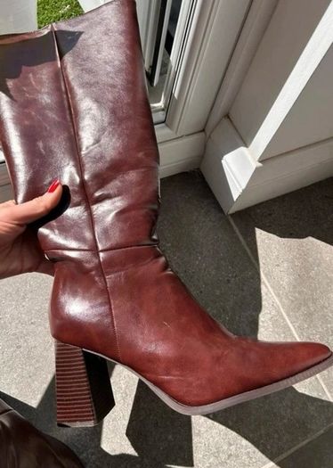 Brown Knee-High Boots