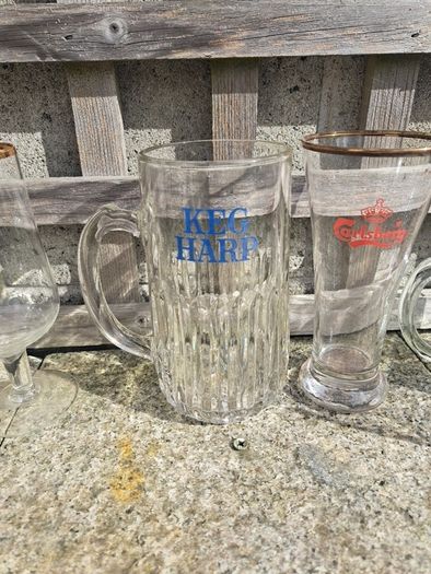1960 70's beer Glasses