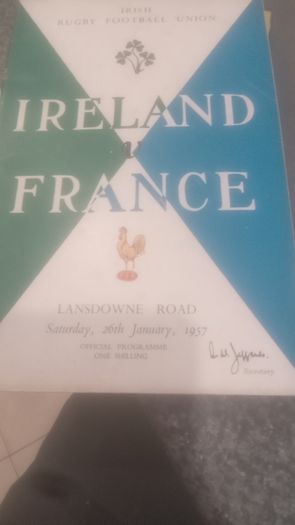 Rare Irish Rugby Programmes