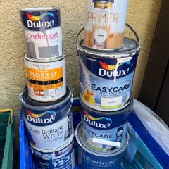 Unopened & opened white paint