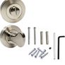 Internal Door Handle Set with Lock Complete Door Pack with Hings , Thumb Turn & Fixings Privacy Turn & Release (Phantom, Polished Chrome) Image 8
