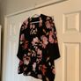New Look Black & Pink Floral Blazer Image 2