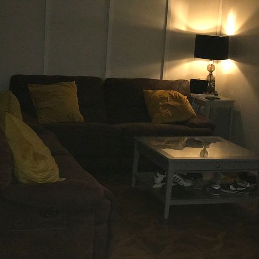 Sofas Two 3 seater Brown Suedette recliners