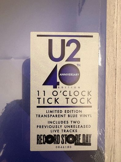U2 11 O Clock Tick Tock 12" Vinyl Sealed