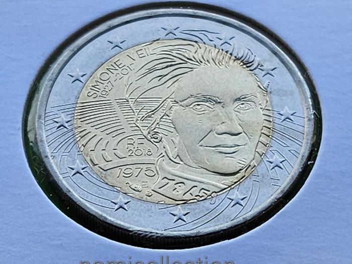 France 2018 year Uncirculated 2 Euro coin.