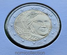 France 2018 year Uncirculated 2 Euro coin.