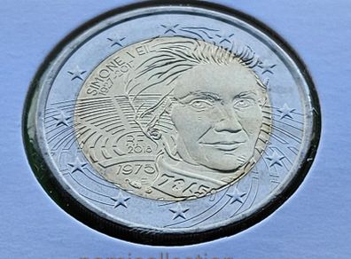 France 2018 year Uncirculated 2 Euro coin.