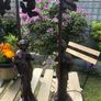 Beautiful pair of French Spellter figurine lamps Image 5