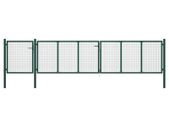 Garden Gate Steel 500x75 cm Green